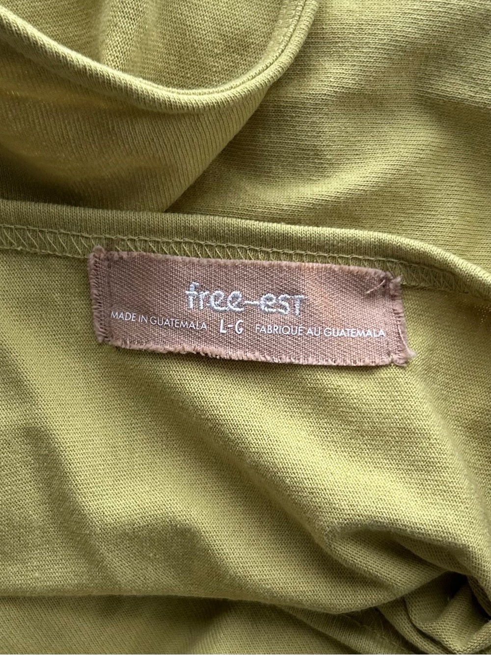 ☀️(A459) NEW Free People Free-est Alex Cotton Jersey Mini Dress. Green. Large - Picture 8 of 13